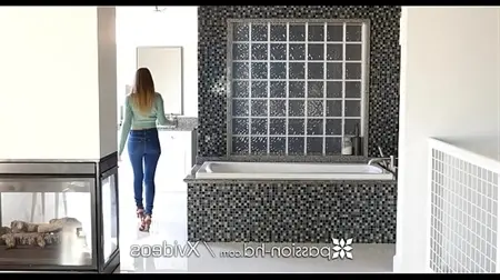 シャワーで自家製のロシアのポルノ